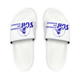 SOB White/Blue Logo Men's PU Slide Sandals